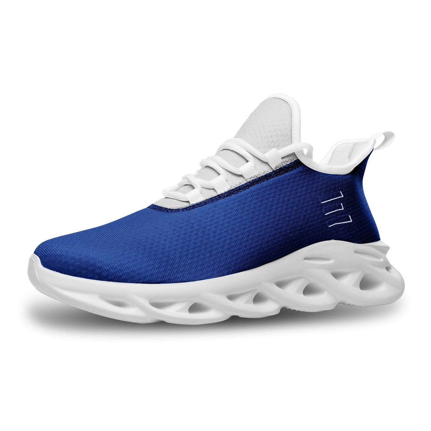 Blue and Silver Sneakers