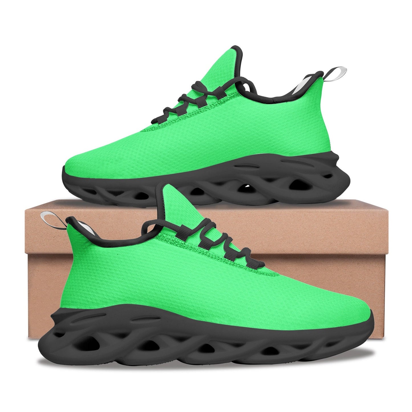 Bright Green Running Sneakers Unisex Size Green Sneakers