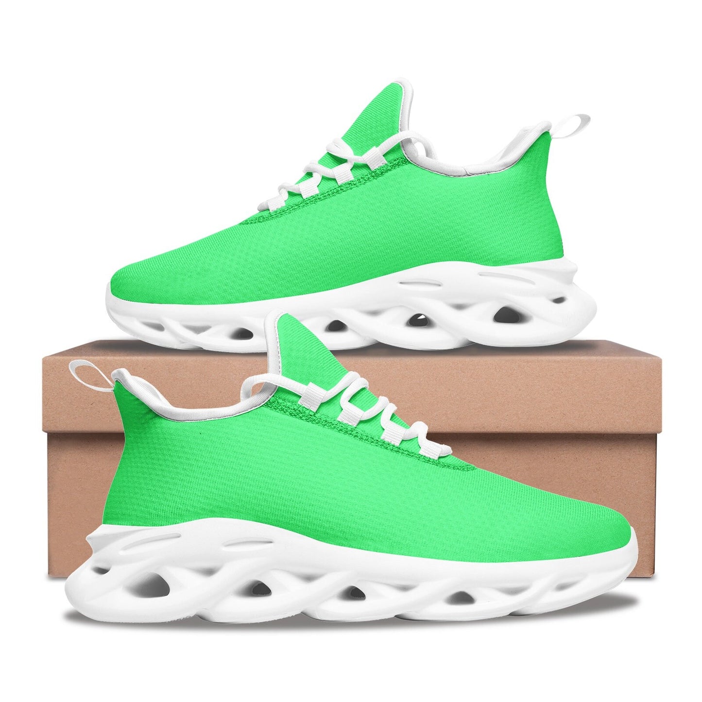Bright Green Running Sneakers Unisex Size Green Sneakers