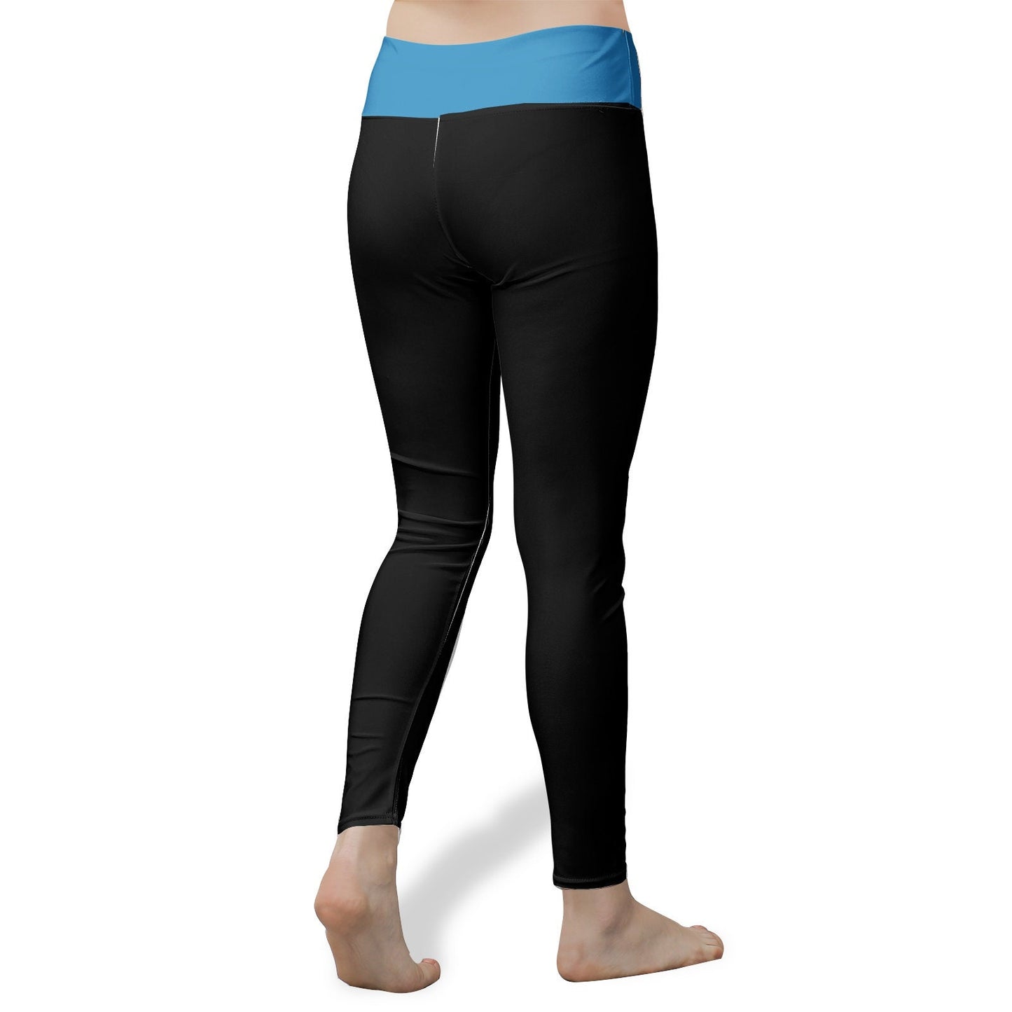 Women's High Waist Black Dog Design Yoga Leggings