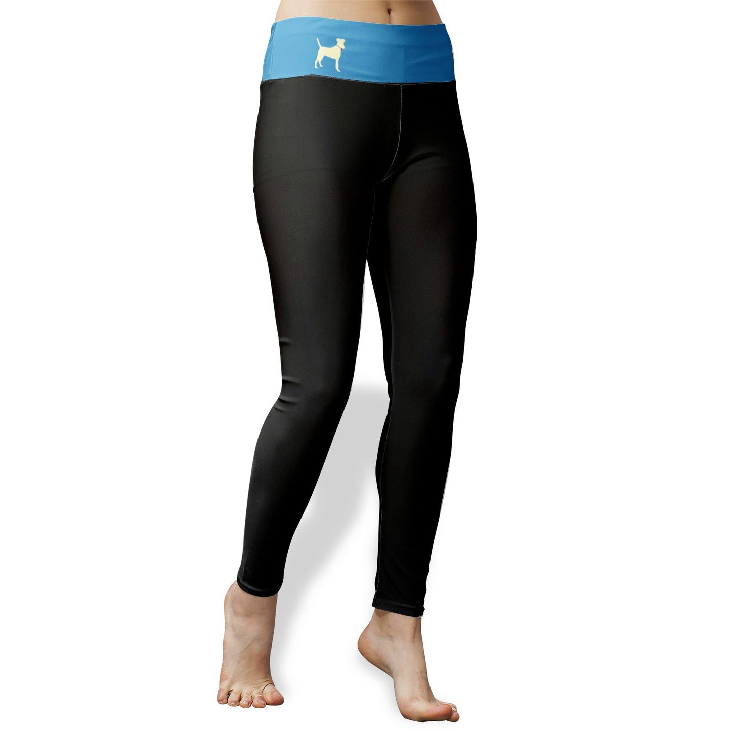 Women's High Waist Yellow Lab Design Yoga Leggings