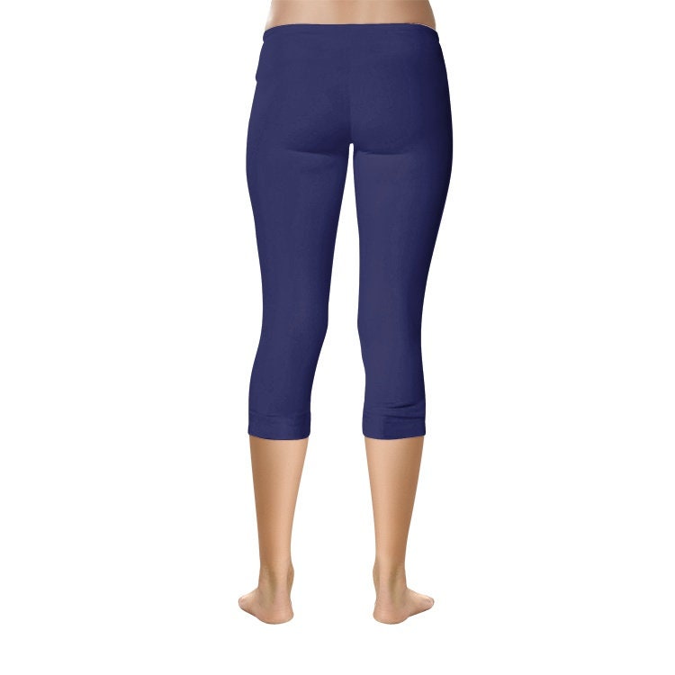 Blue Capri Leggings