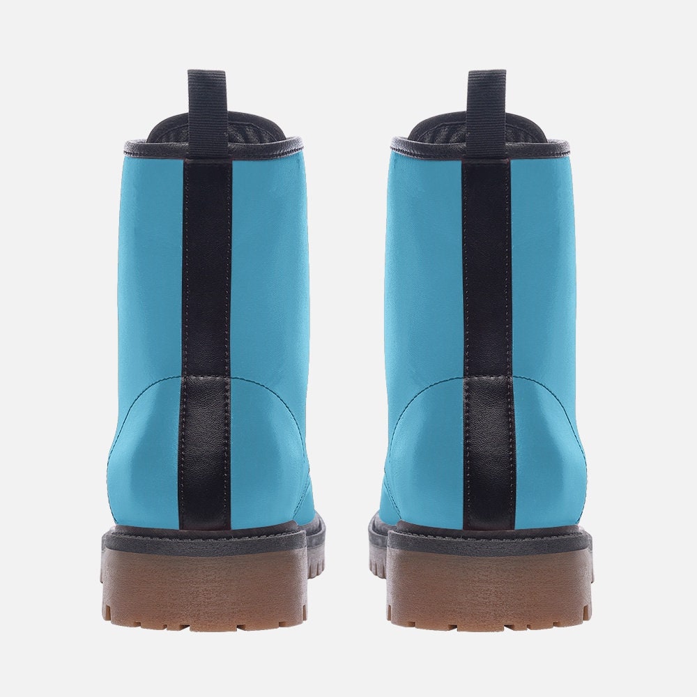 Light Blue Boots Casual Leather Lightweight Light Blue Boots