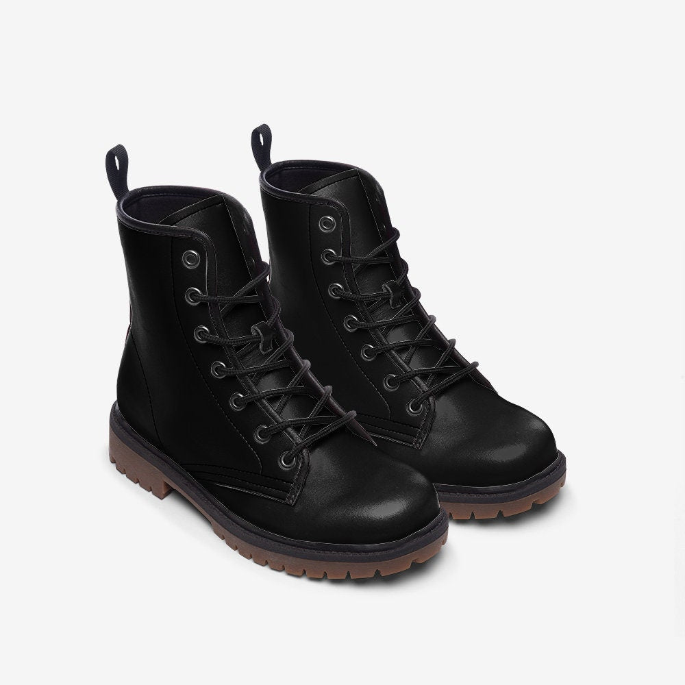Casual Leather Lightweight Black boots