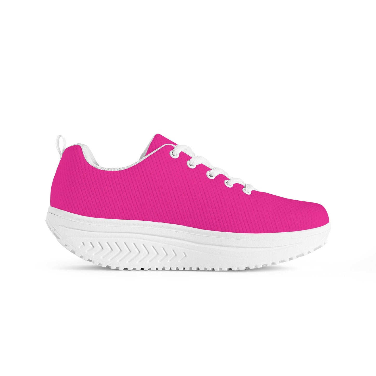 Women's Mesh Pink Heightening Shaking Shoe