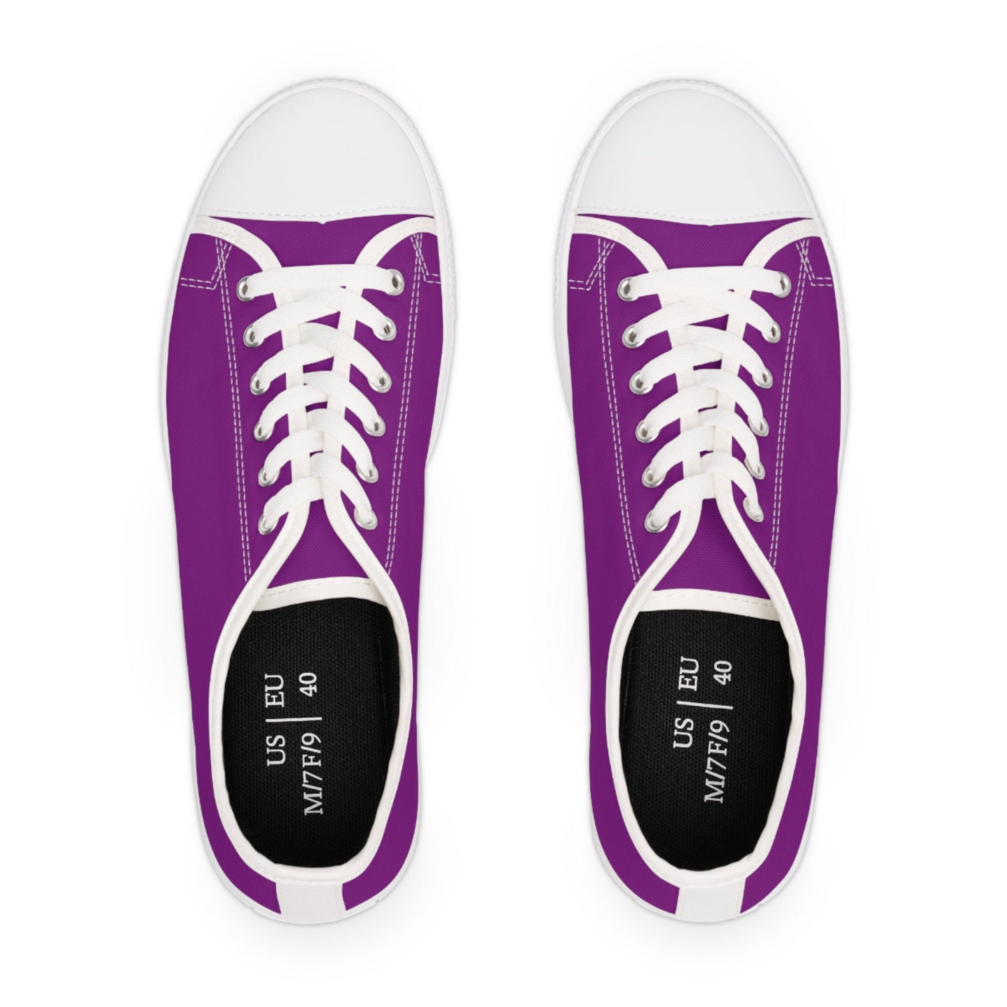 Women's Low Top Purple Sneakers