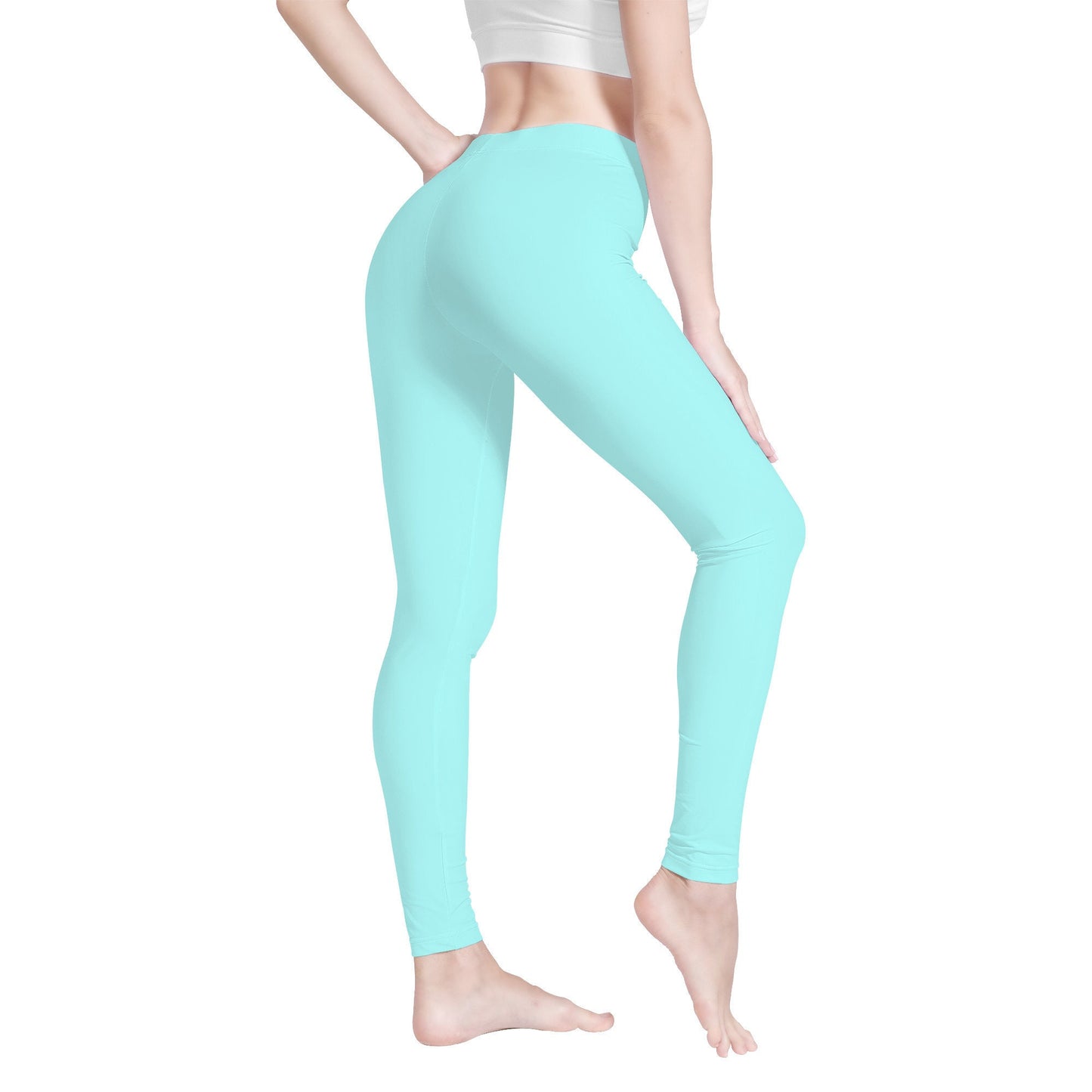 Aqua Color Yoga Leggings