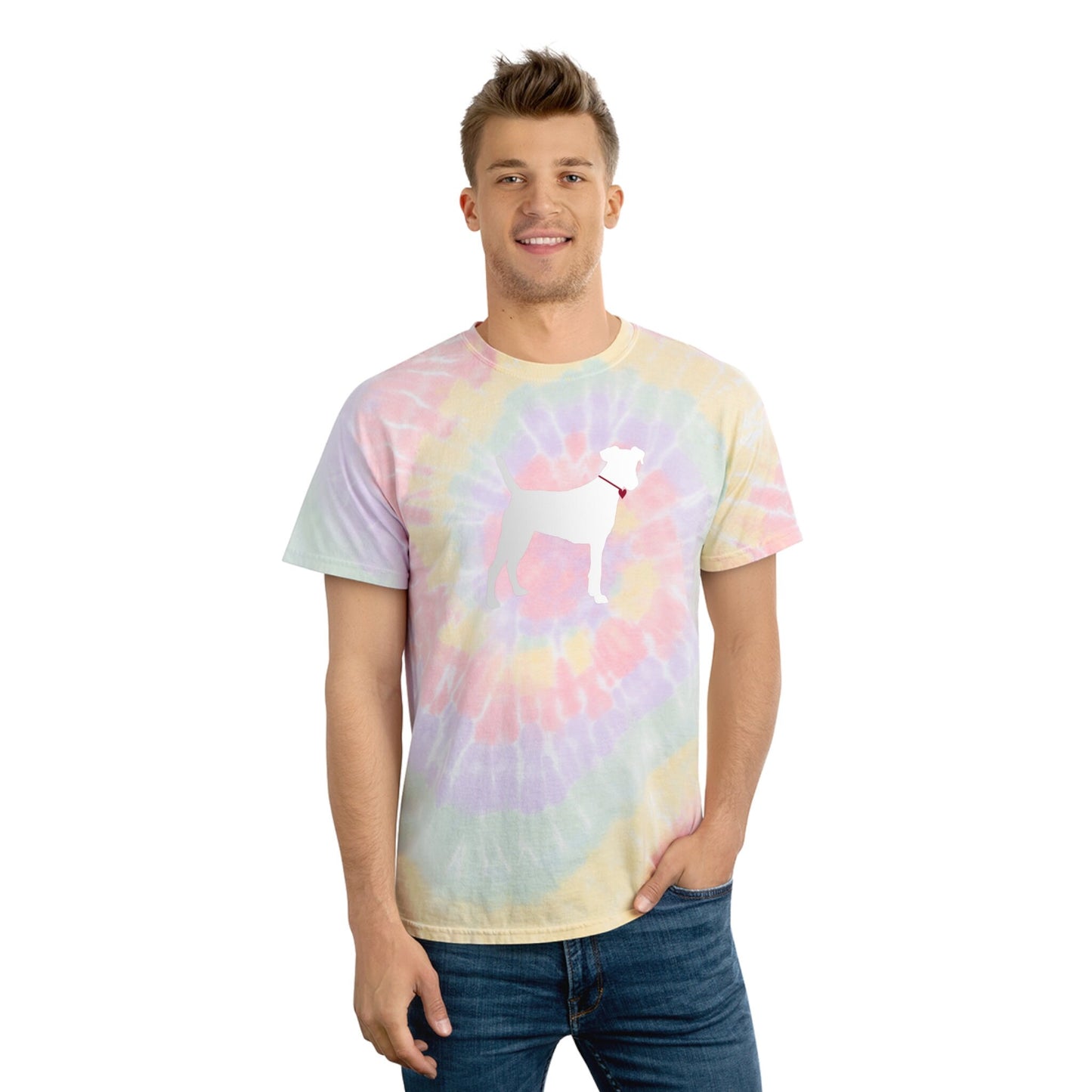 Tie-Dye Tee, Spiral Dog Design Tees
