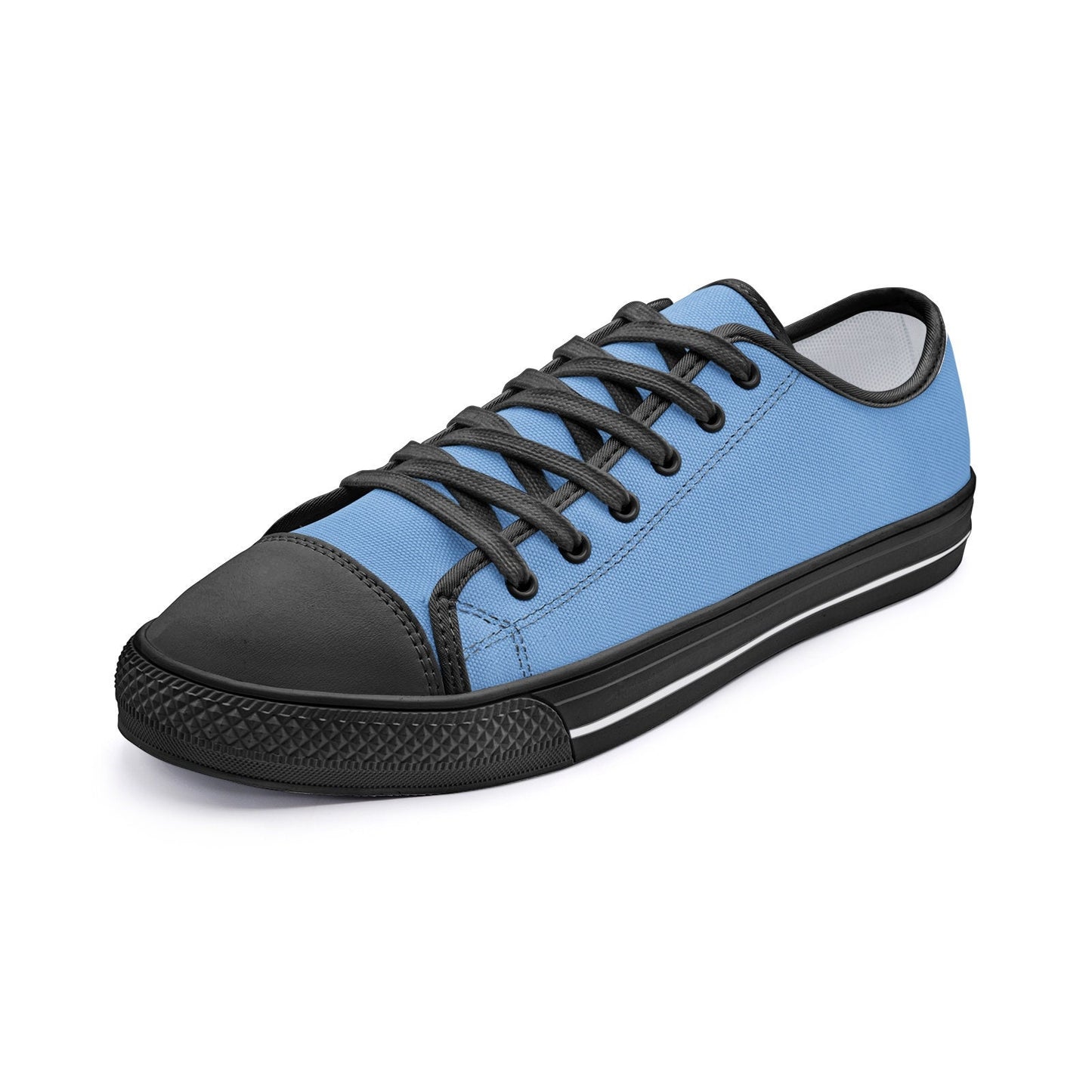 Low Top Blue Canvas Shoes