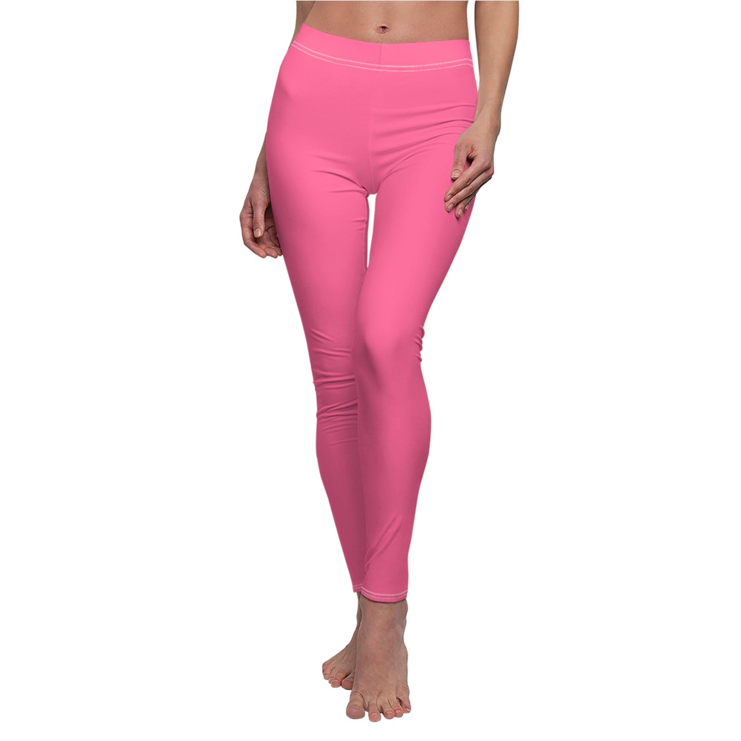 Salmon Color Casual Leggings
