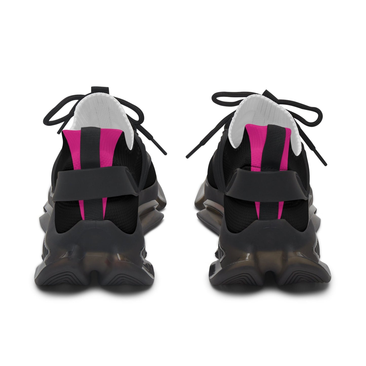 Women's Black and Pink Sneakers