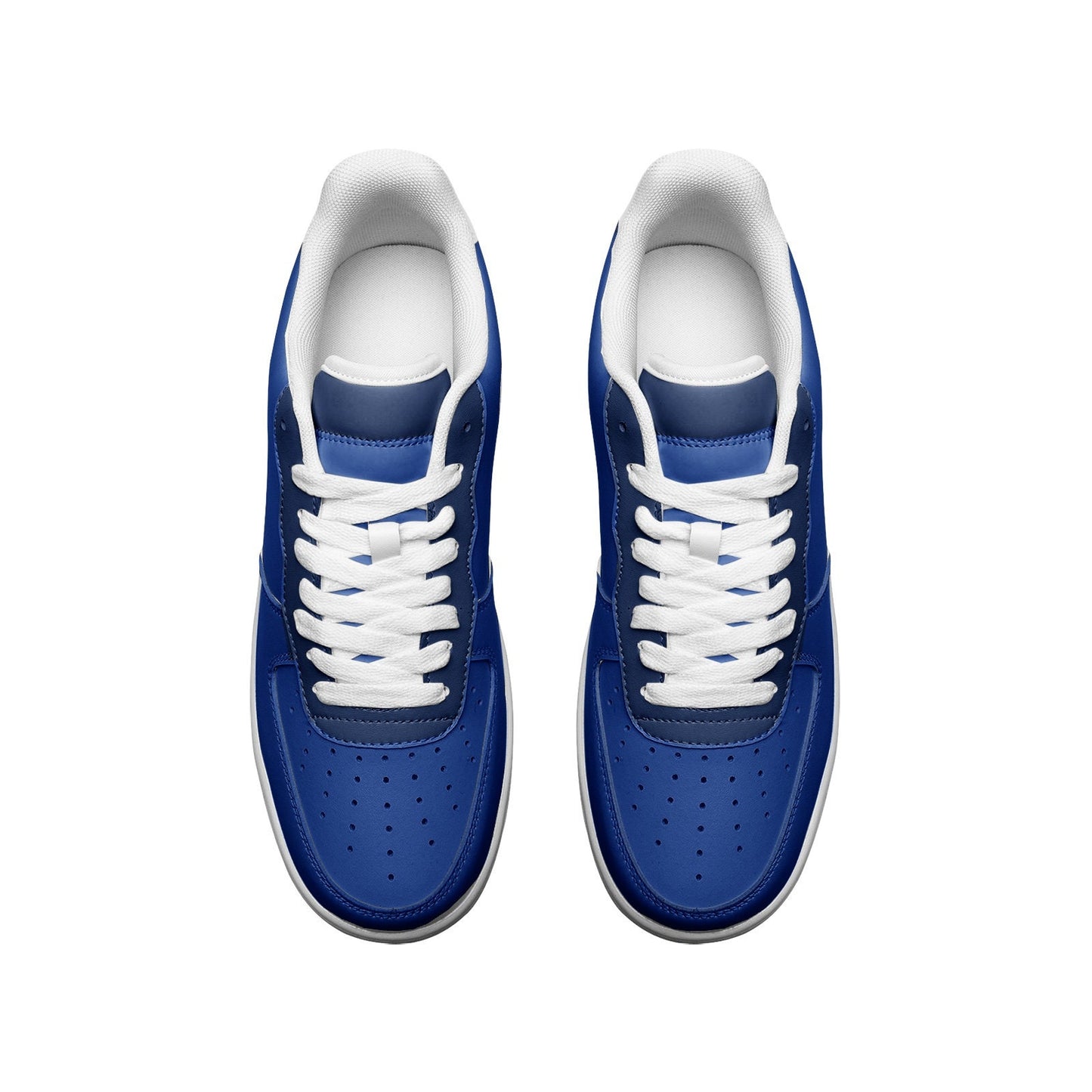 Blue Low Top Leather Sneakers Unisex Sizes