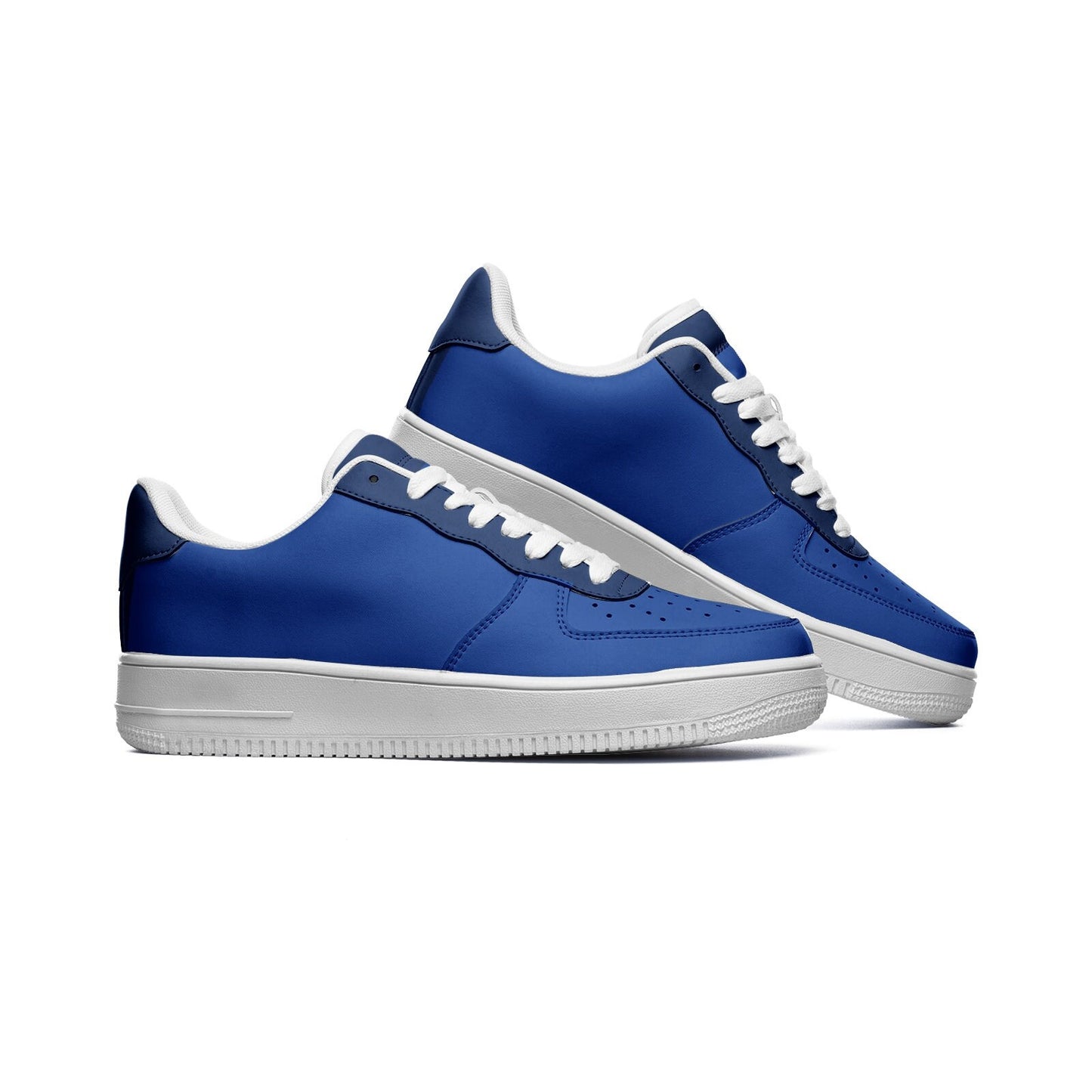Blue Low Top Leather Sneakers Unisex Sizes