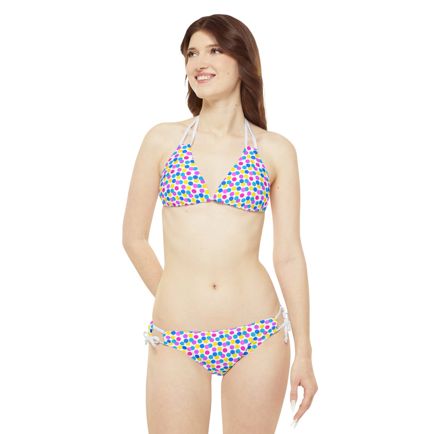Colorful Strappy Bikini Set