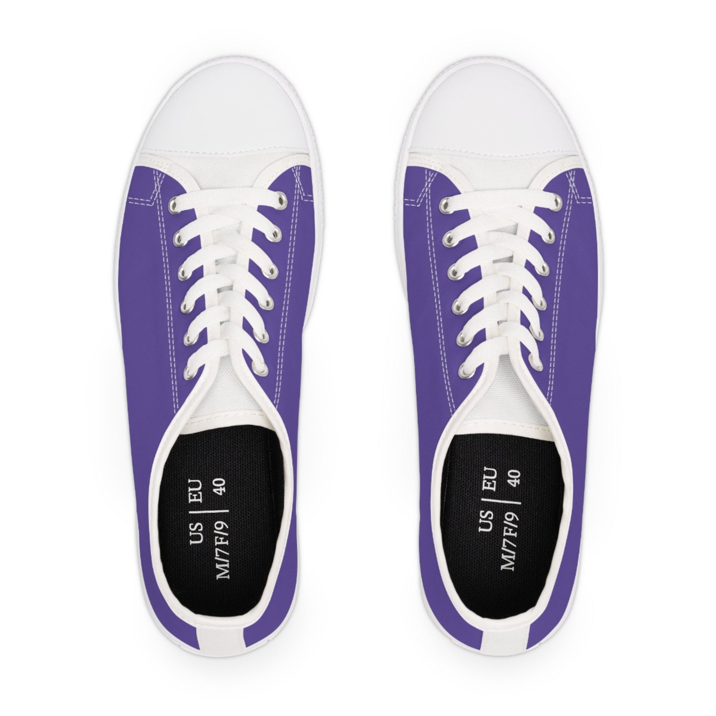 Purple Women's Sneakers Ladies Purple Low Tops