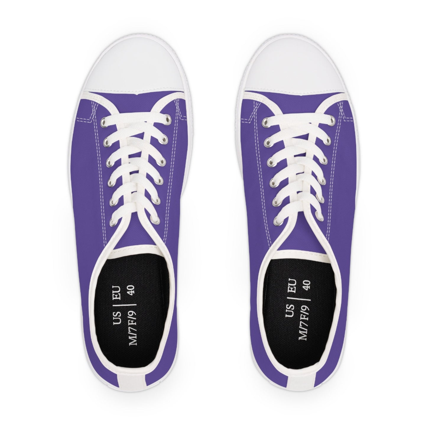 Purple Women's Sneakers Ladies Purple Low Tops