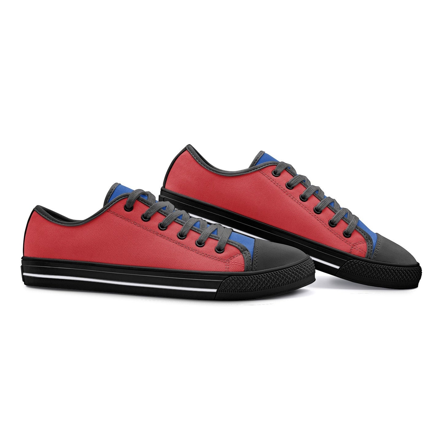 Unisex Red Low Top Shoes