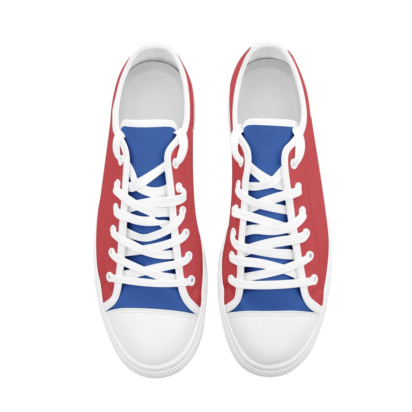 Unisex Red Low Top Shoes