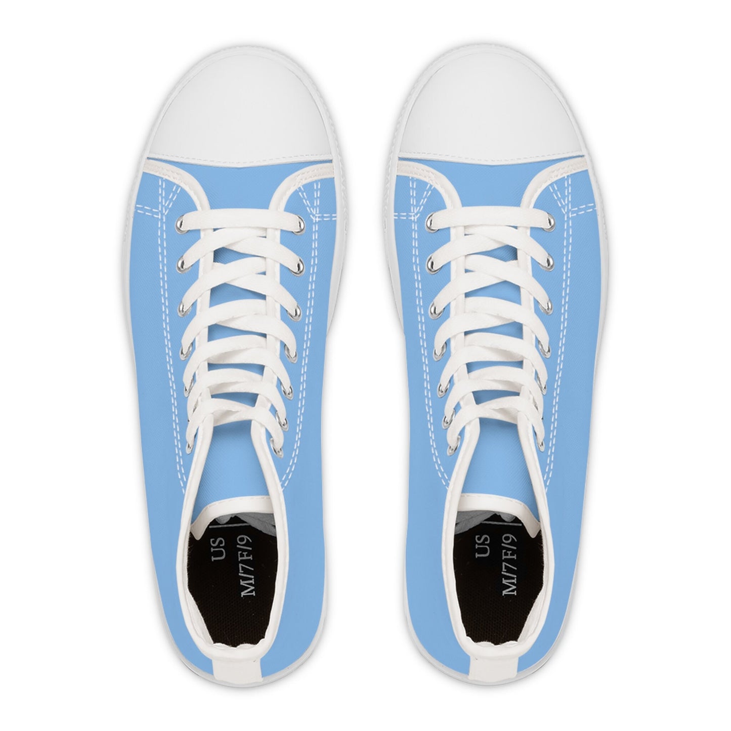 Women's Light Blue High Top Sneakers