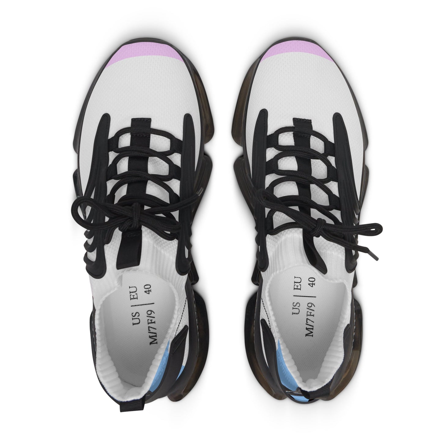 Women's Pink and White Sneakers