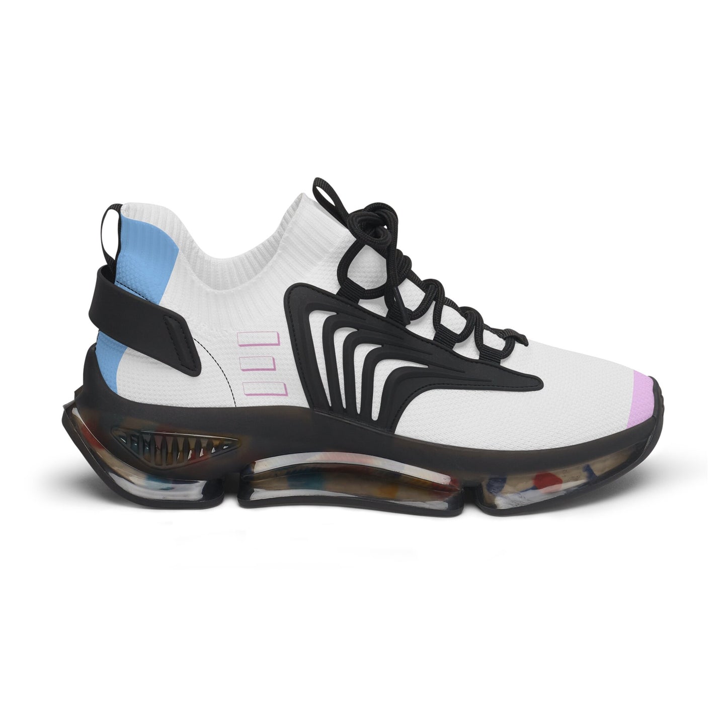 Women's Pink and White Sneakers