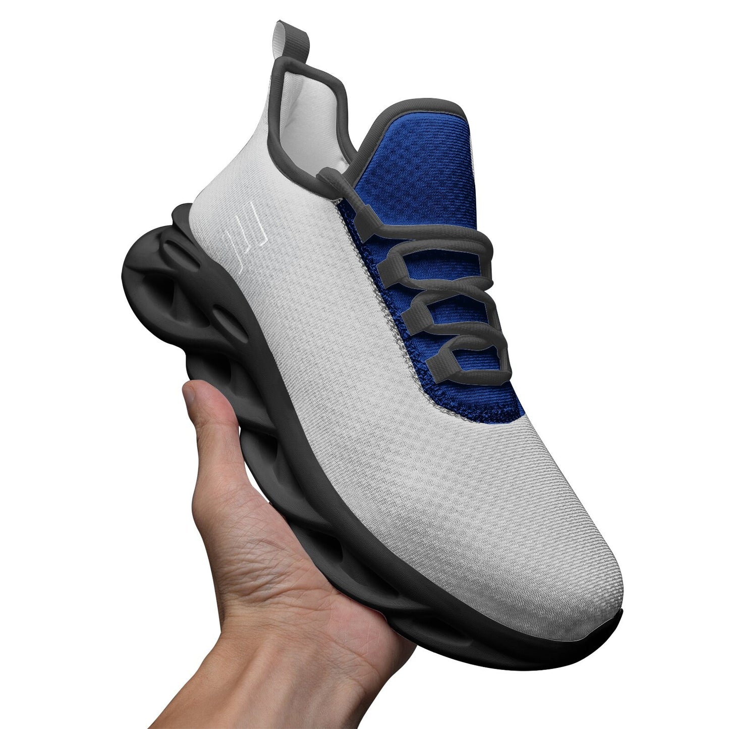 Silver And Blue Sneakers Unisex Sizes