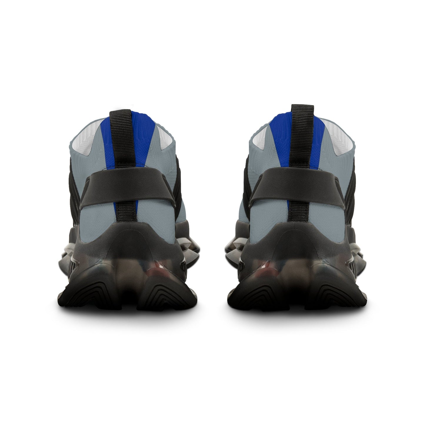 Men's Blue and Silver Sneakers