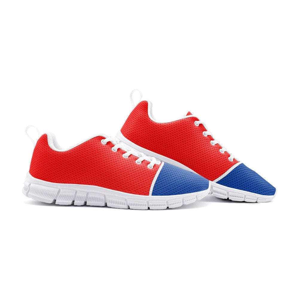 Red White & Blue Lightweight Athletic Sneakers Unisex Sizes
