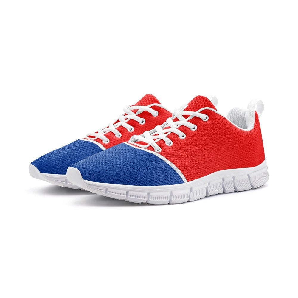 Red White & Blue Lightweight Athletic Sneakers Unisex Sizes