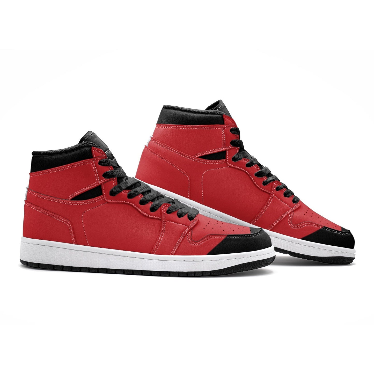 Red High Top Sneakers Unisex Sizes