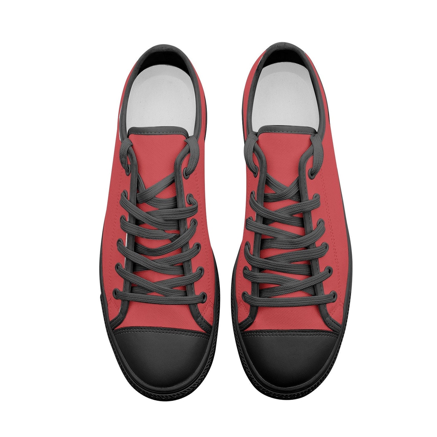 Red Low Top Canvas Sneakers Unisex Sizes