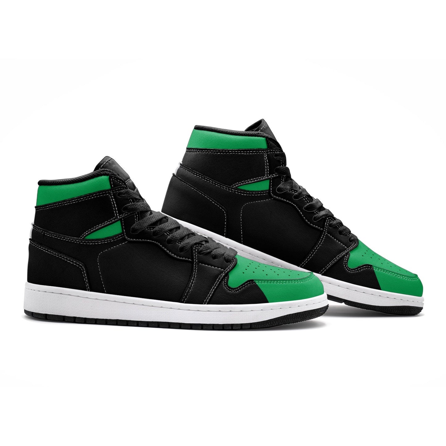 Black and Green High Tops Unisex Sizes
