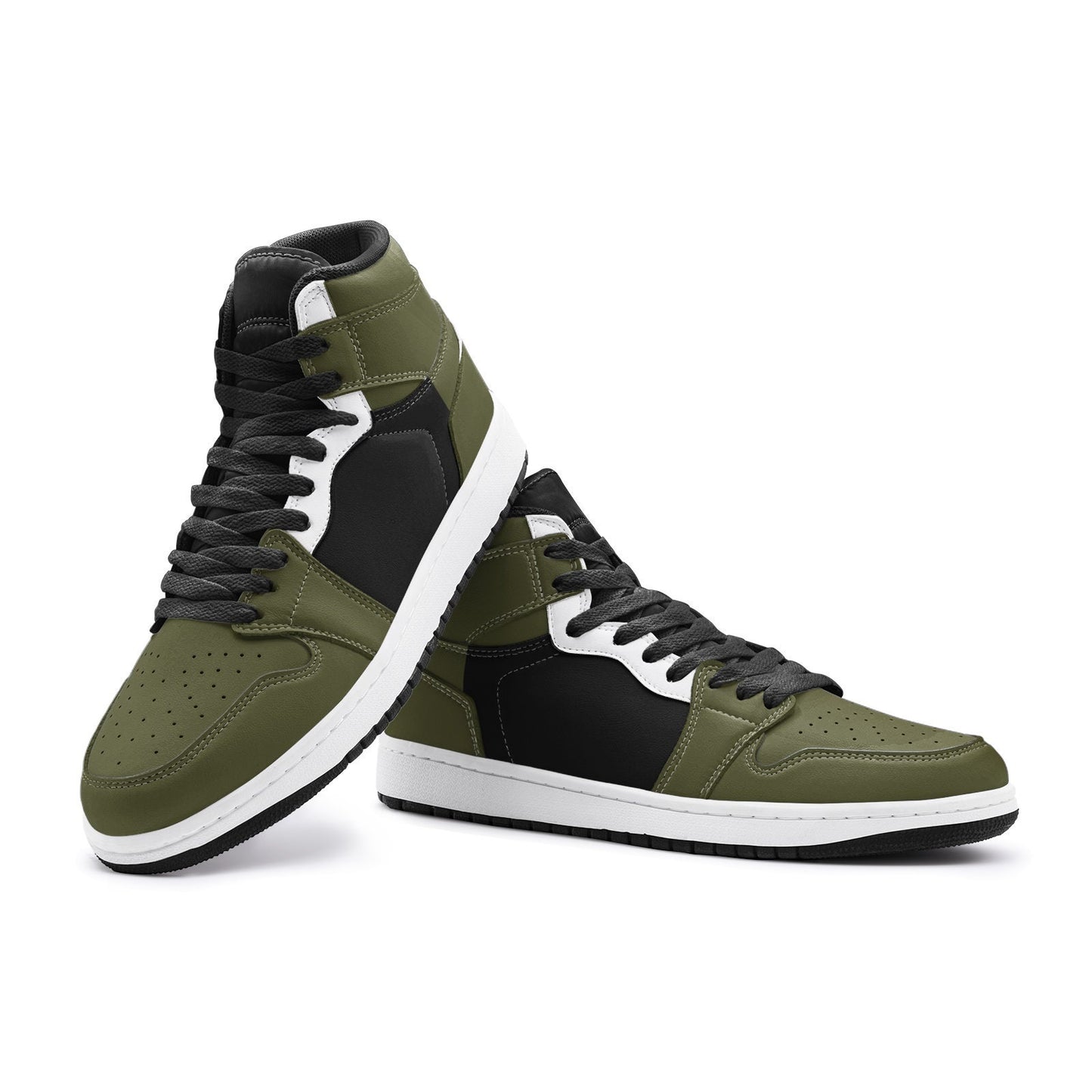 Black and Green High Tops Unisex Sizes