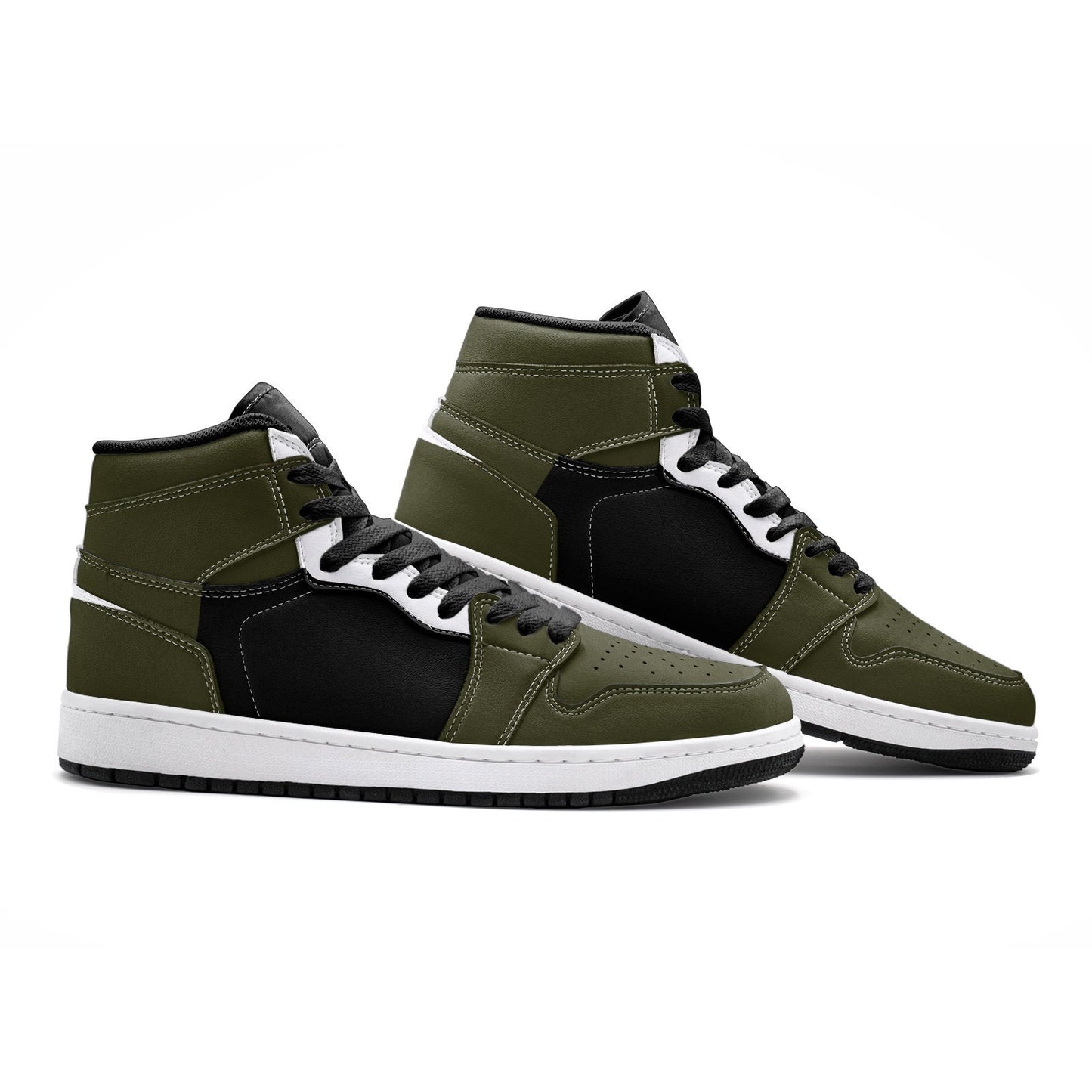 Black and Green High Tops Unisex Sizes