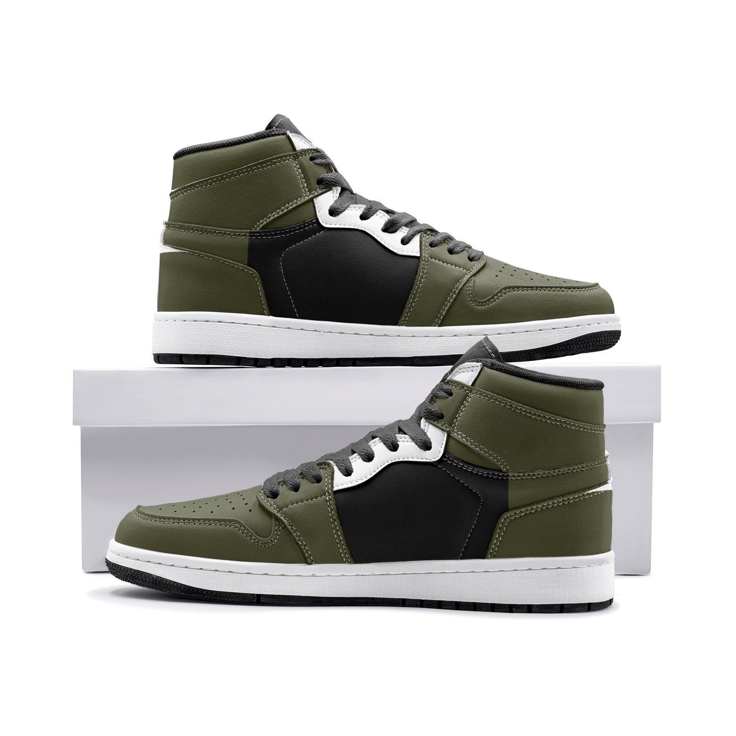 Black and Green High Tops Unisex Sizes