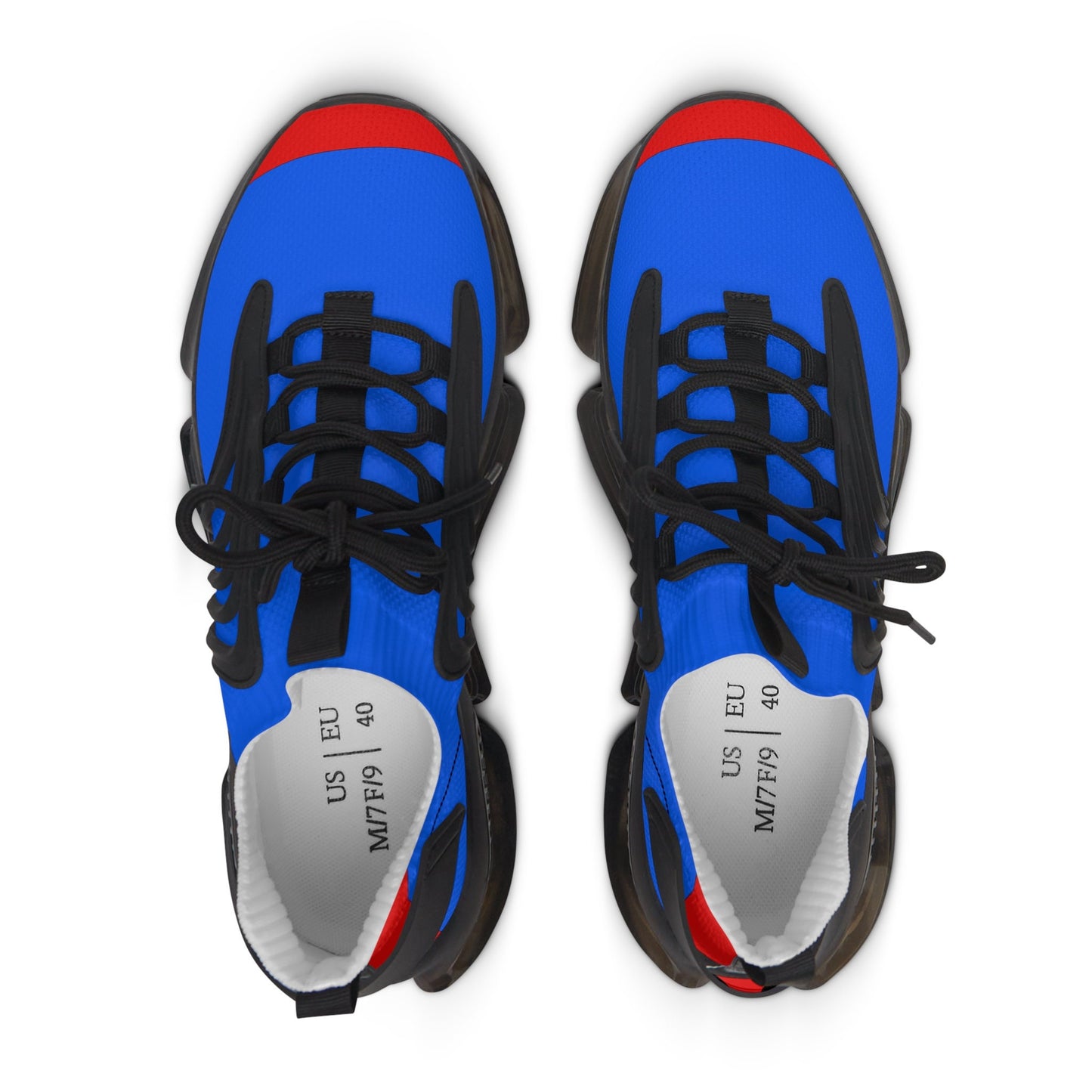 Women's Blue and Red Sneakers