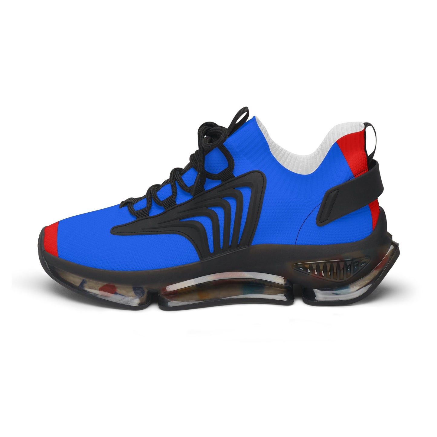 Women's Blue and Red Sneakers