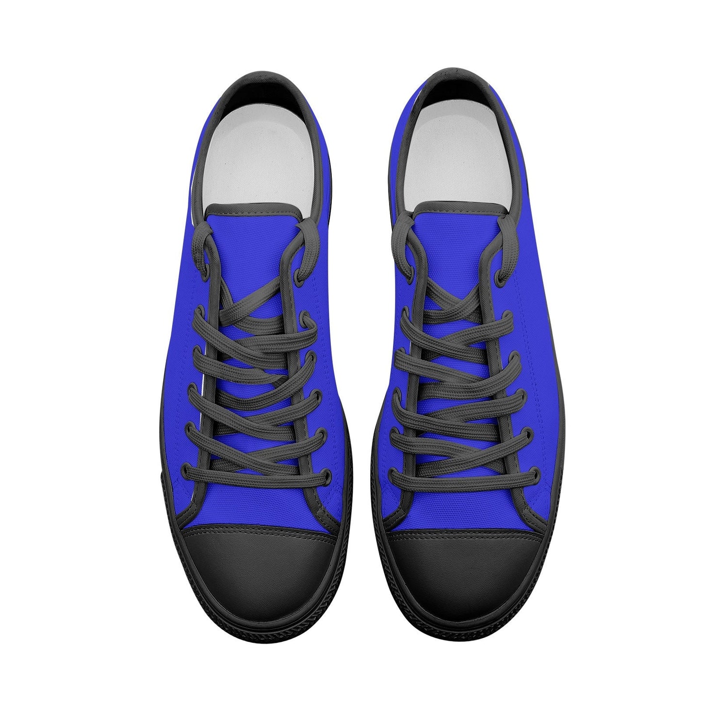 Bright Blue Low Top Canvas Shoes Unisex Sizes