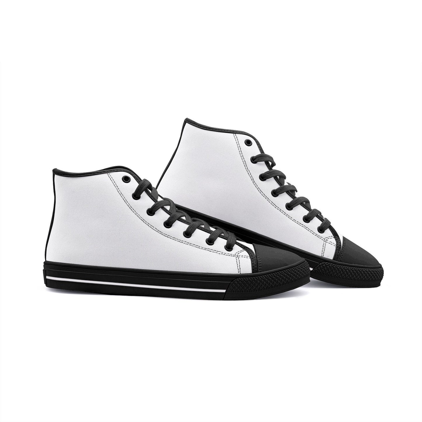 White High Tops Canvas Shoes Unisex Sizes