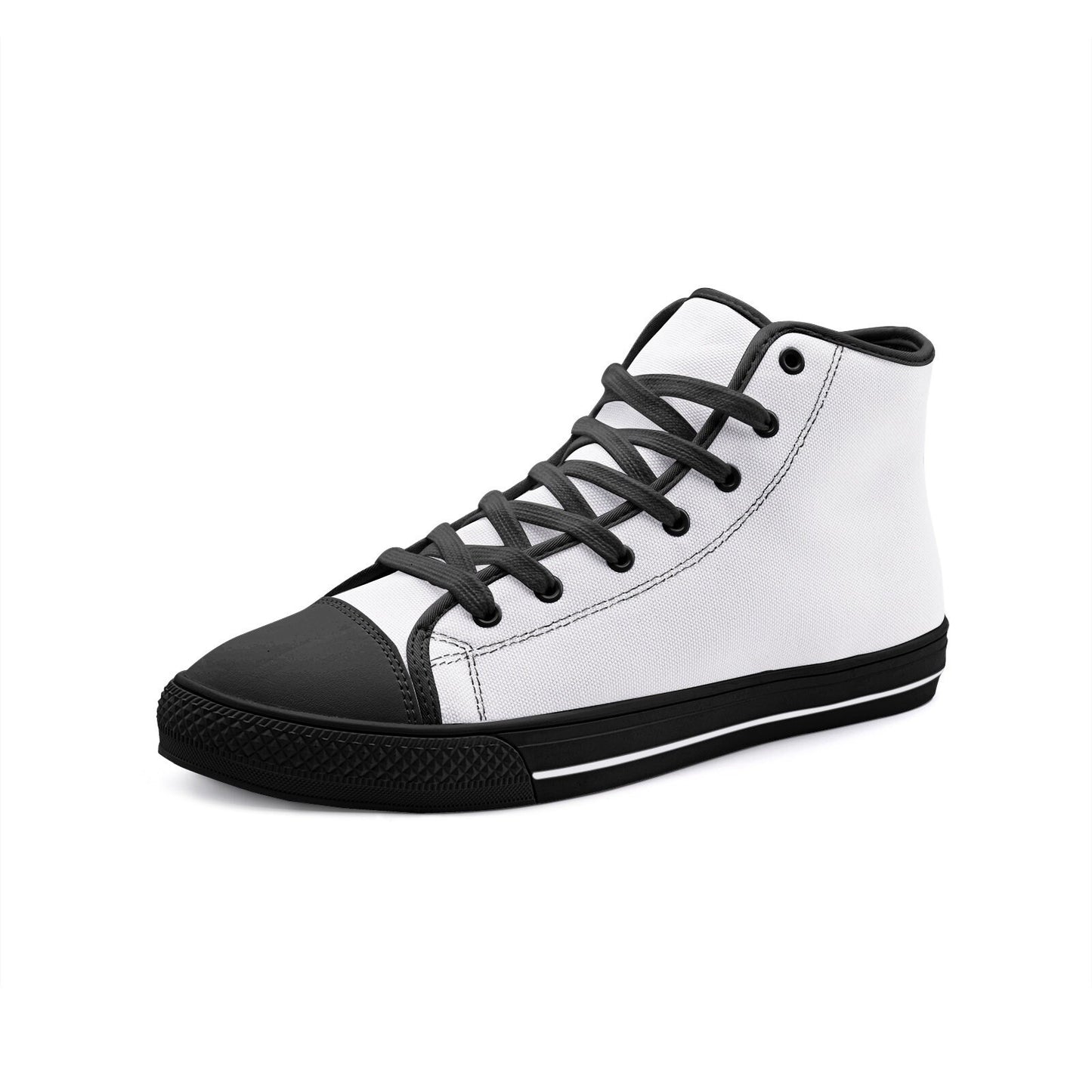 White High Tops Canvas Shoes Unisex Sizes
