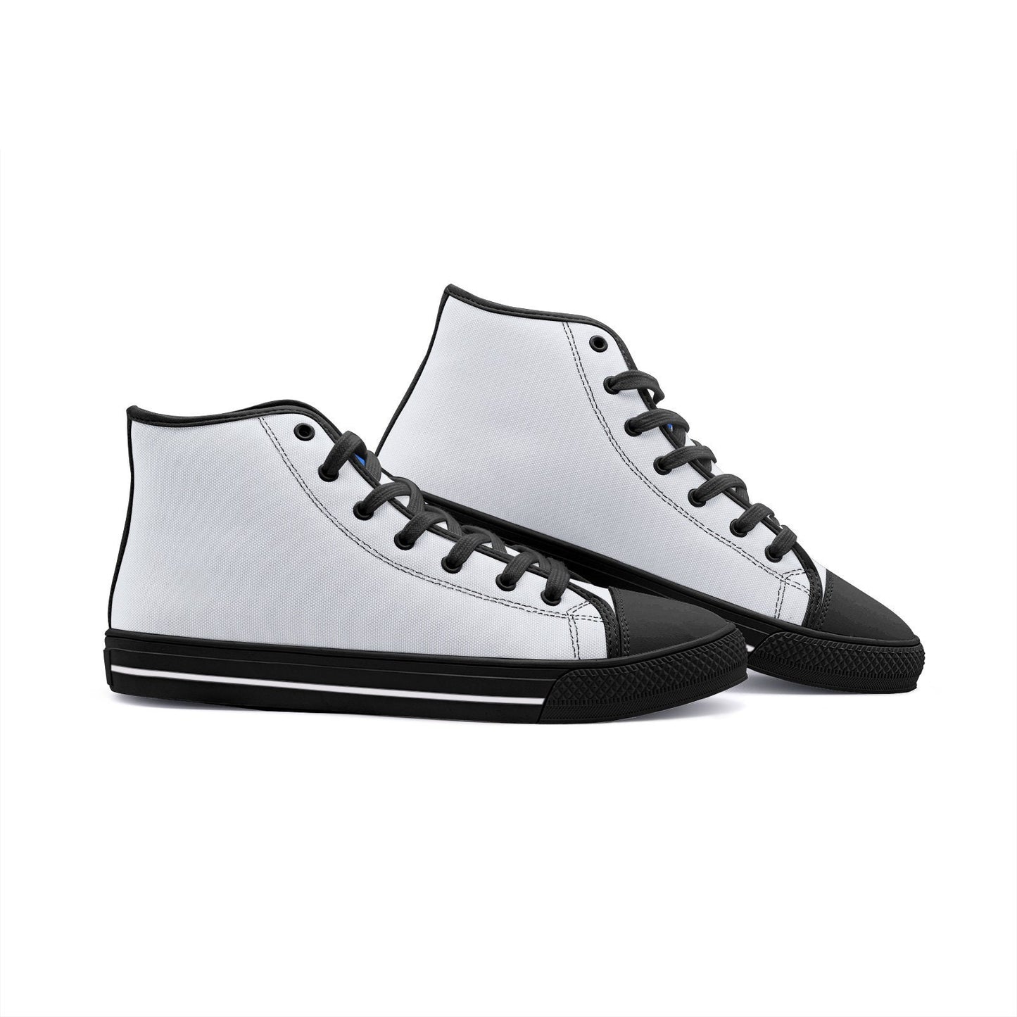 Gray High Tops Canvas Shoes Unisex Sizes