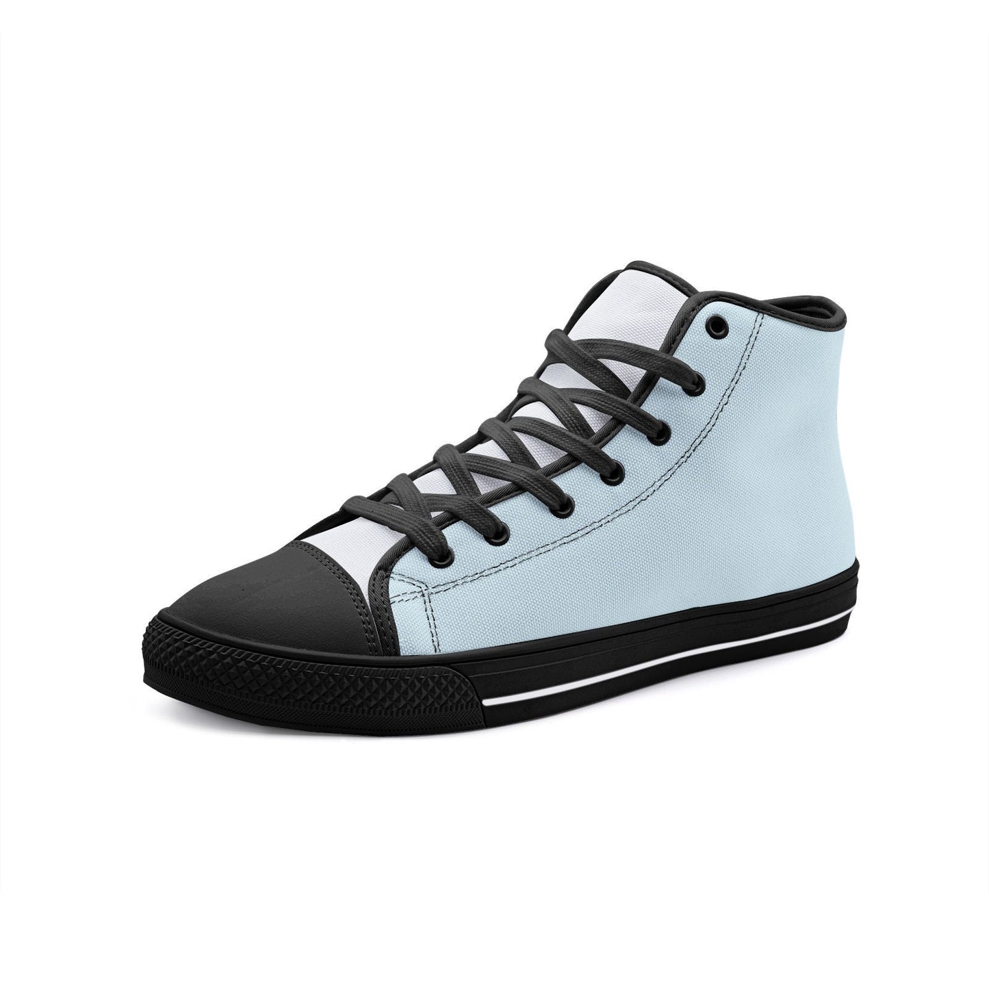 Light Blue High Top Canvas Shoes Unisex Sizes
