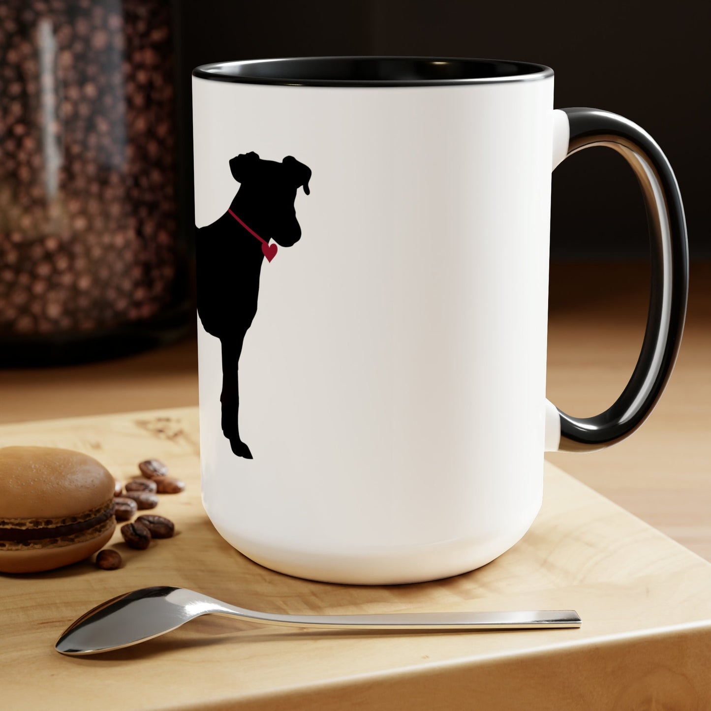 Black Dog Coffee Mugs, 15oz