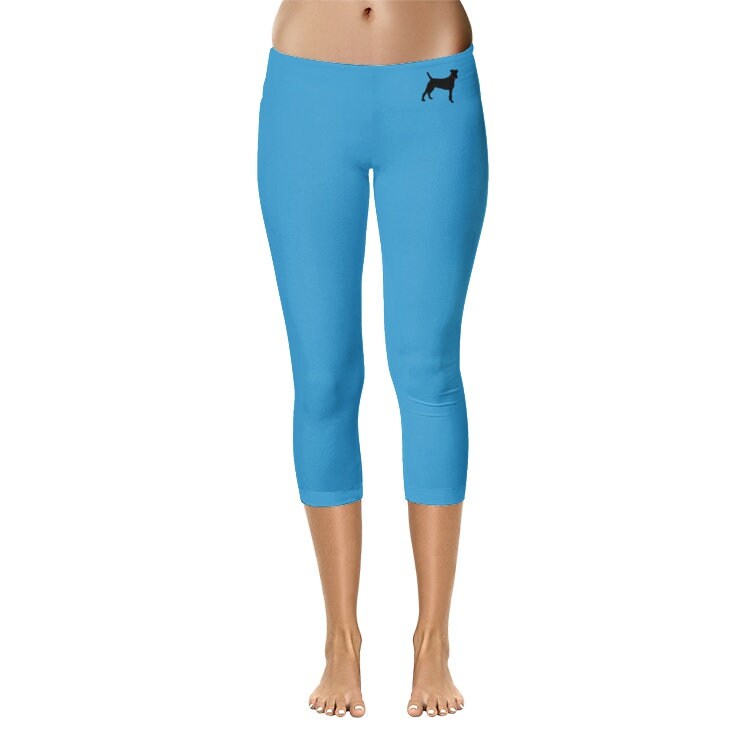 Blue Capri Leggings