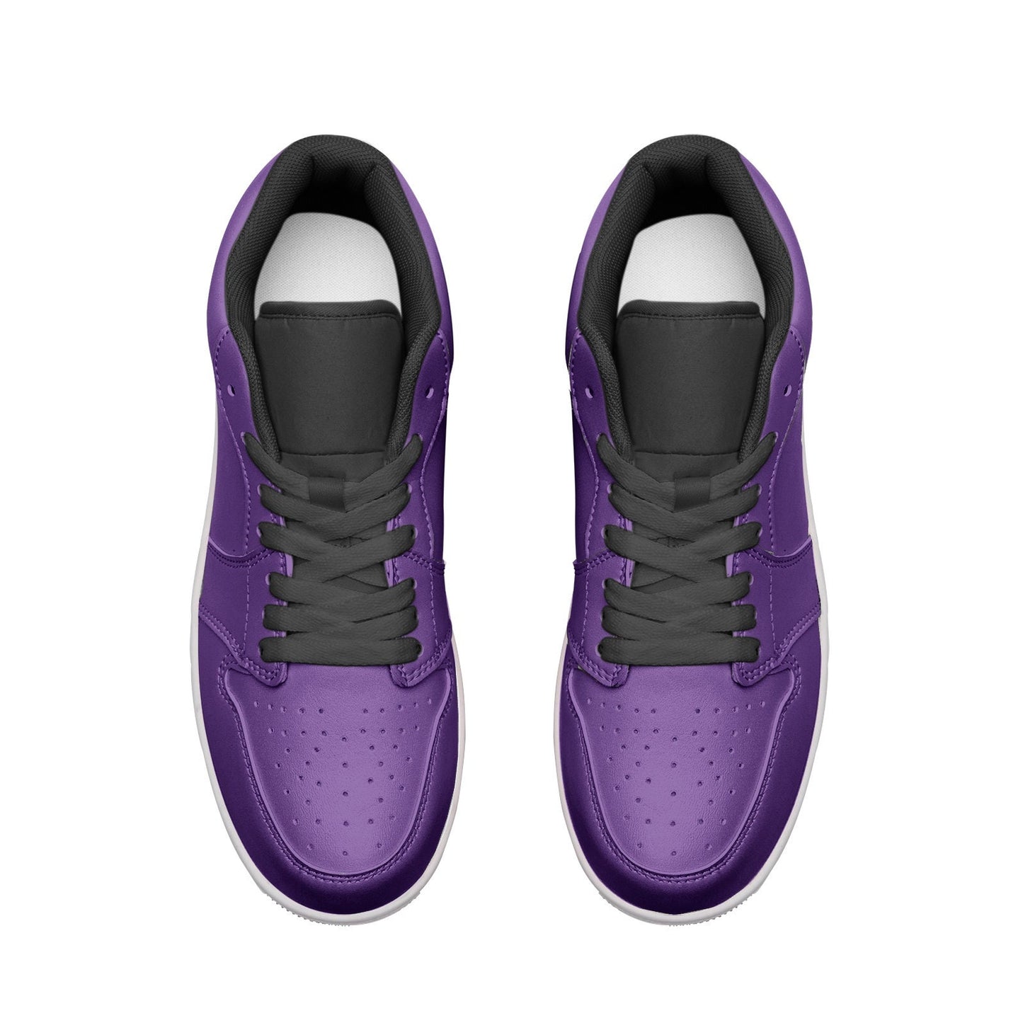 Purple Leather Sneakers
