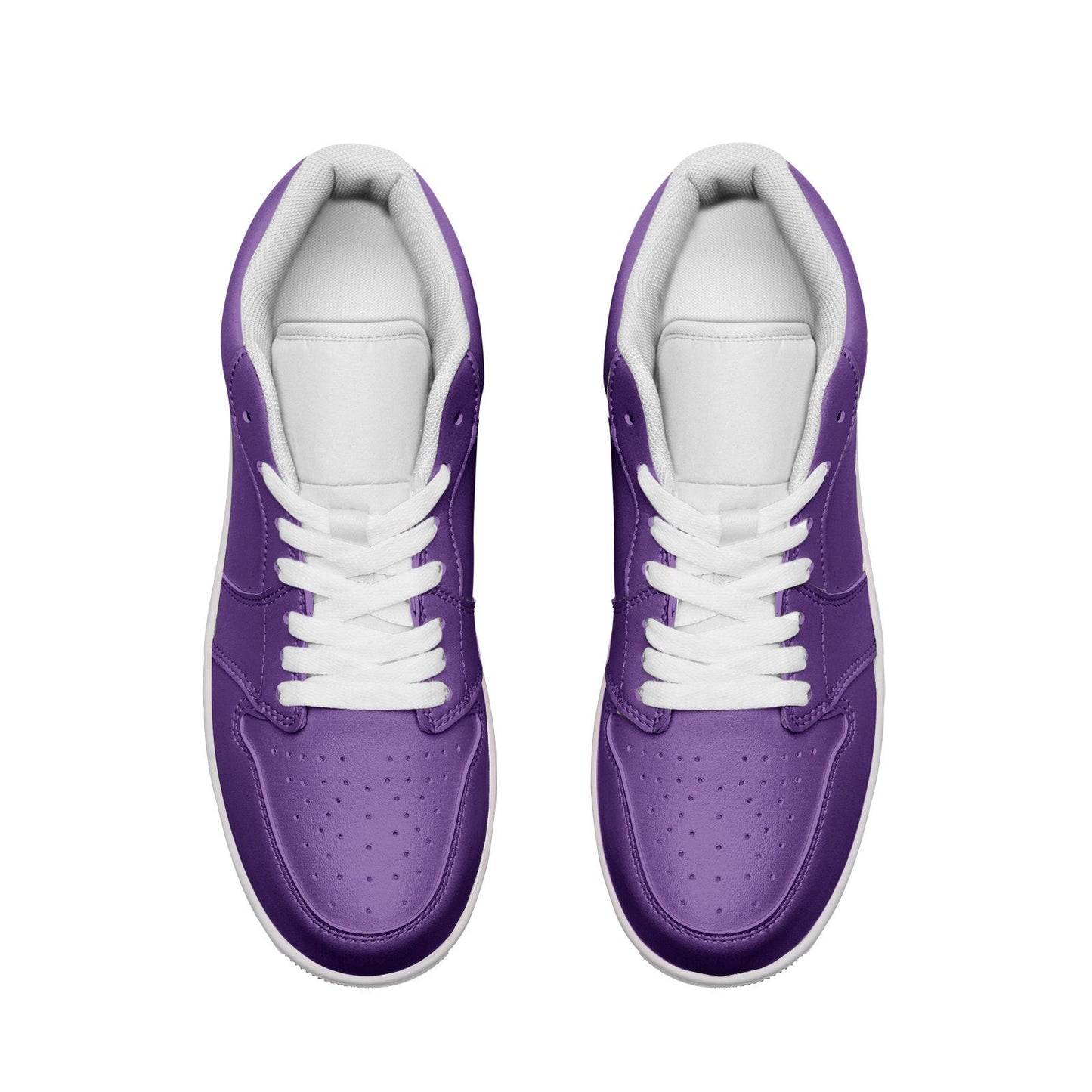 Purple Leather Sneakers