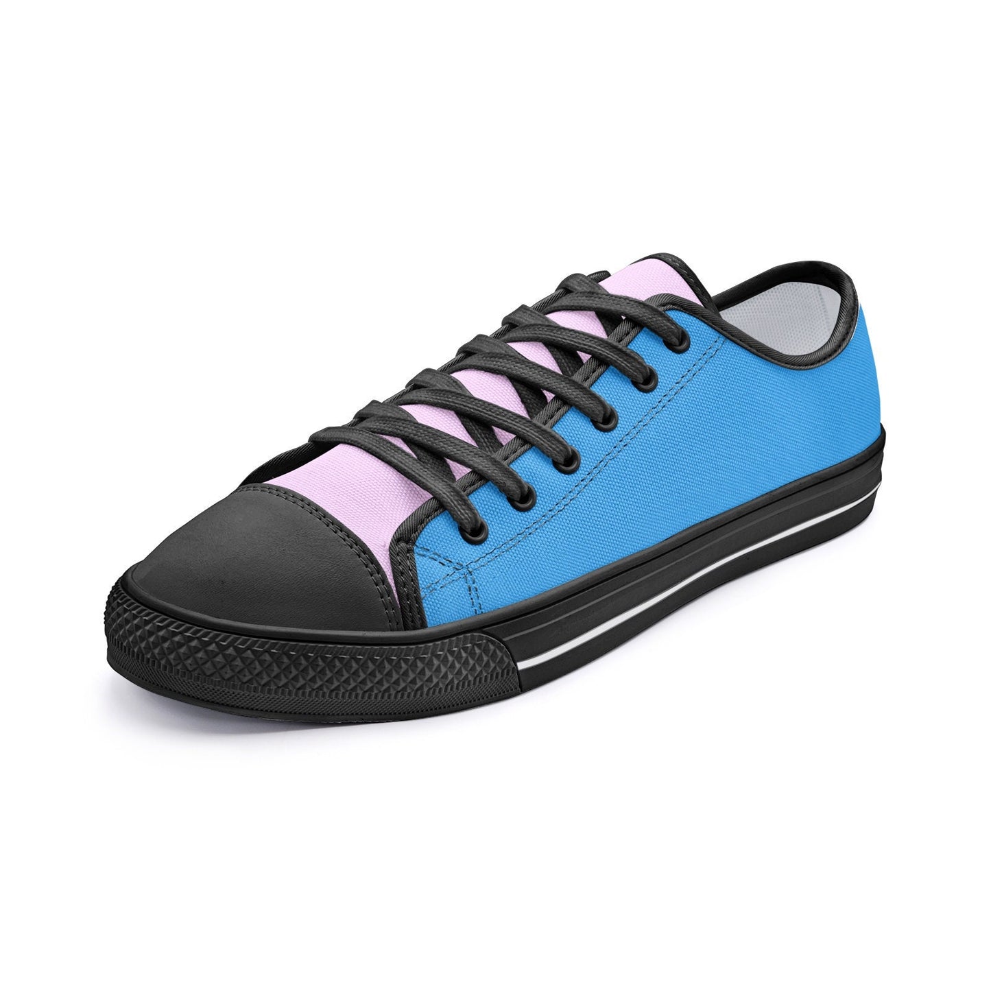 Pink and Blue Sneakers