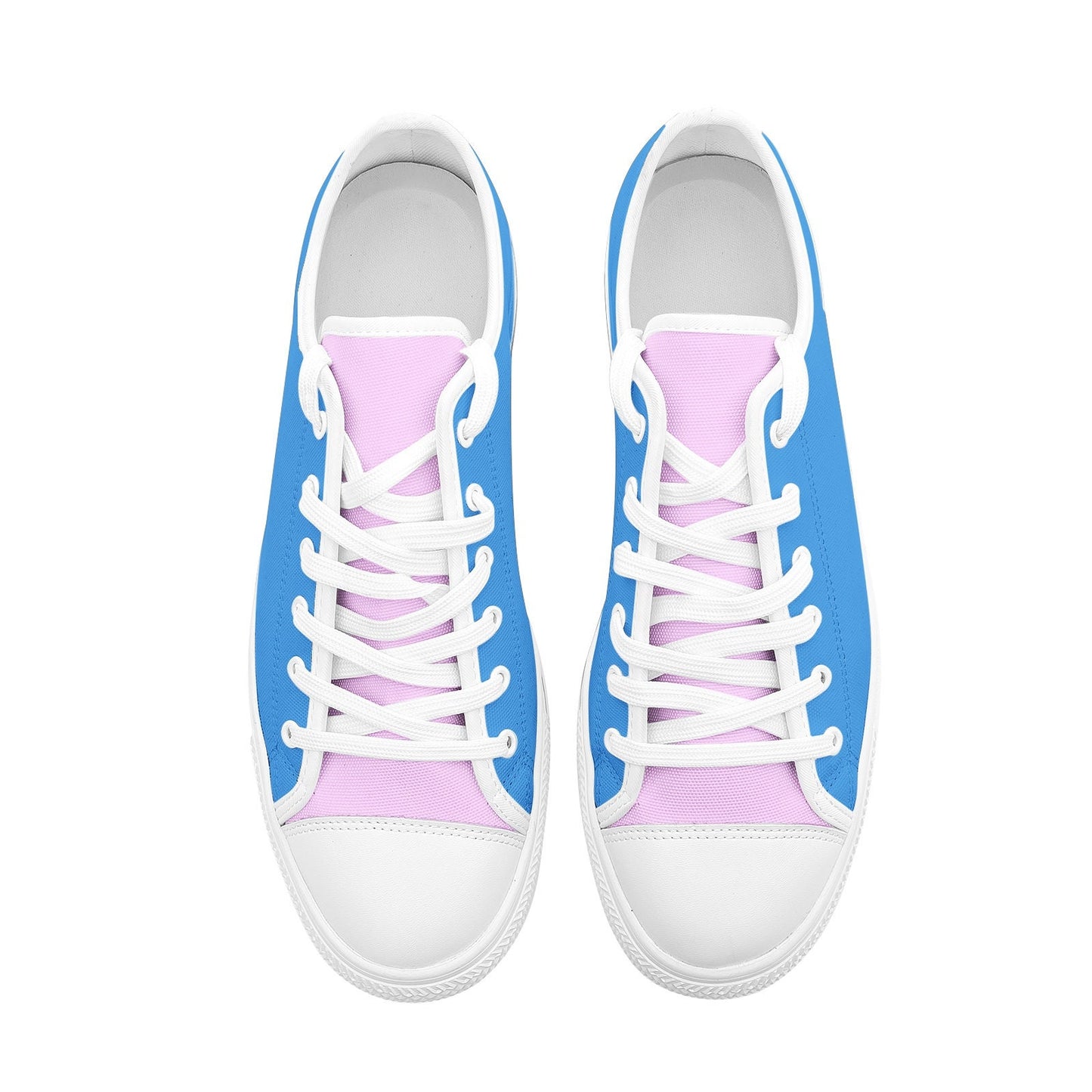 Pink and Blue Sneakers