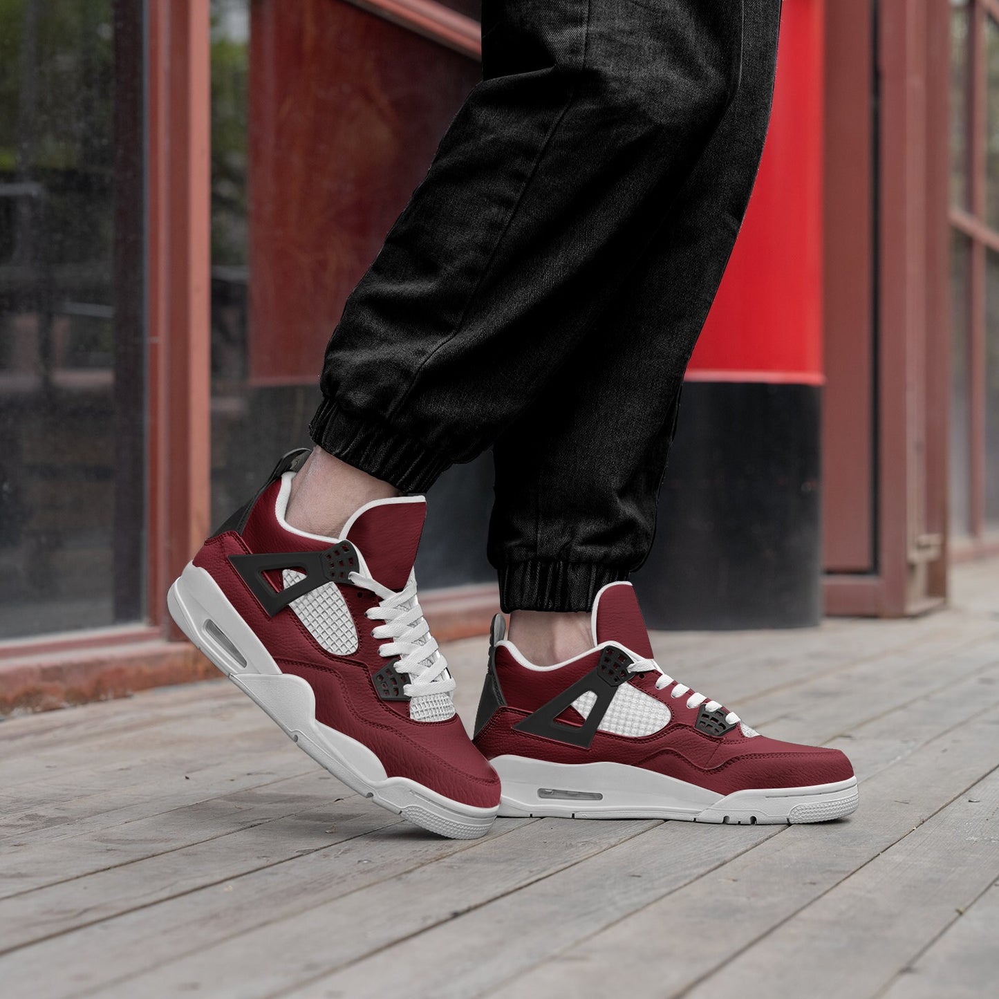 Dark Red Sneakers