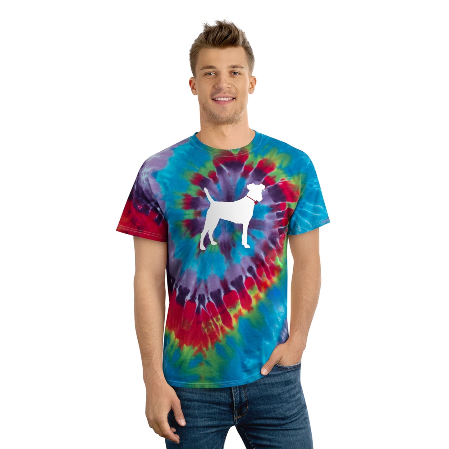 Tie-Dye Tee, Spiral Dog Design Tees